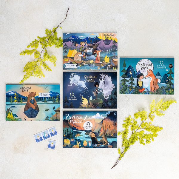 Illustrated Postcard Packs – Ten cards each