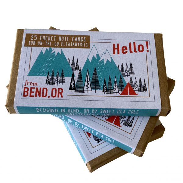 Pocket Note Cards – Hello from Bend Oregon