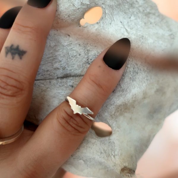 Midnight Grimes Limited Edition Delicate Bat Ring
