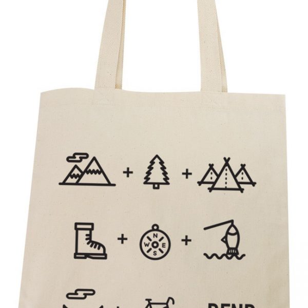 Bend Oregon Equation Lightweight Cotton Tote Bag