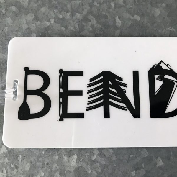 Bend Activity Letters luggage tag
