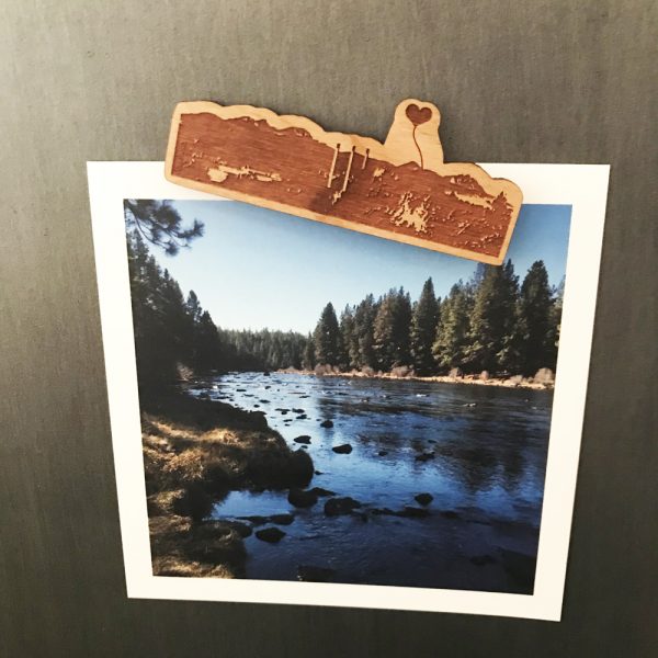 Bend Oregon Wooden Magnet