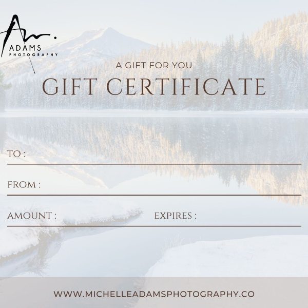 Photography Gift Card