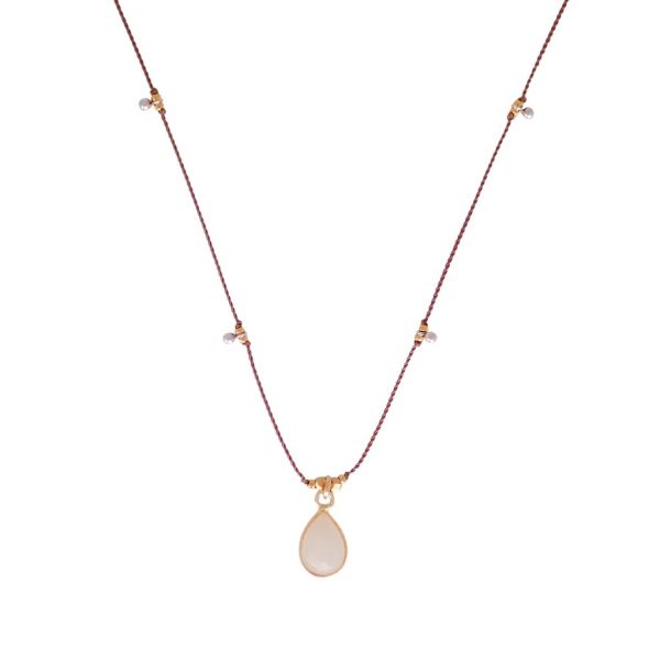 Gemstone Necklace – Rainbow Moonstone