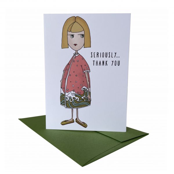 Seriously Thank You Note Card